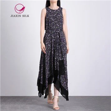 Viskose fanm Long abiye ak senti Tassels